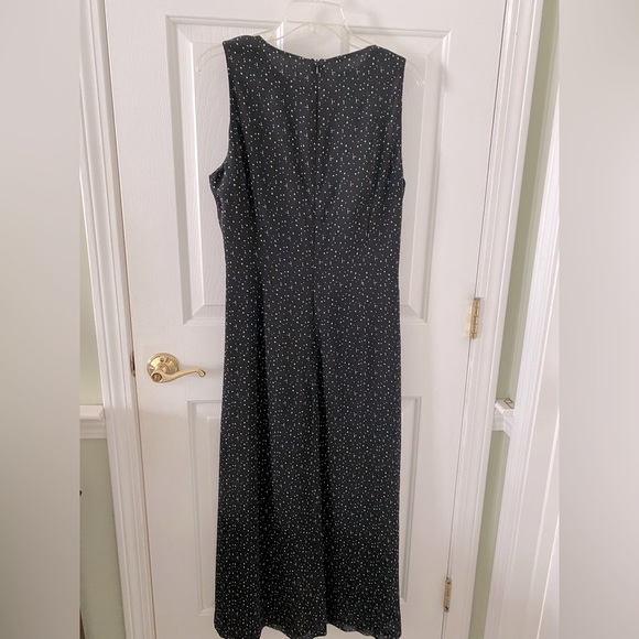 EVAN PICONE Sleeveless dress black w/ white stars EUC Size 14. Wedding wearable - Picture 4 of 8